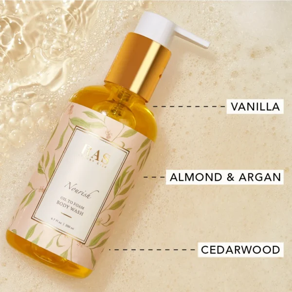 Nourish Oil To Foam Body Wash with Argan Oil - Image 5