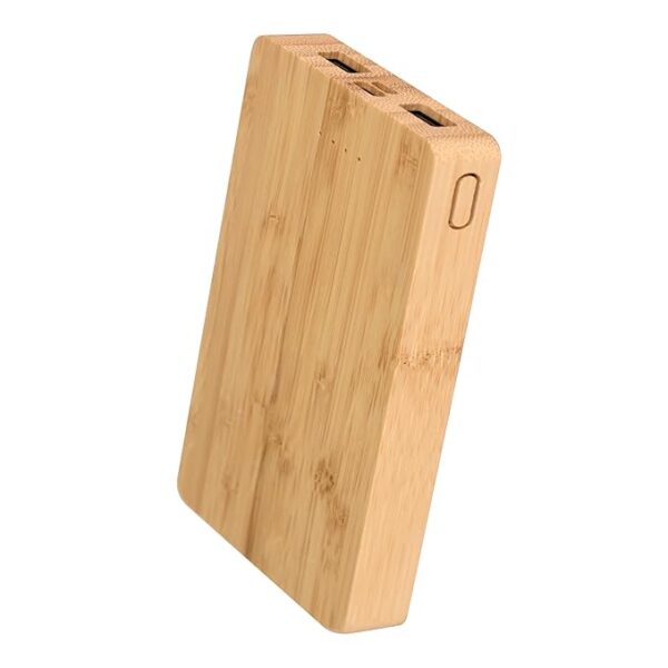 Wangari Aspen 10000mAh Bamboo Wood Power Bank - Image 2