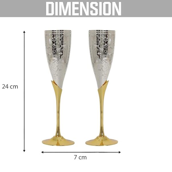 INTERNATIONAL GIFT German Silver Wine Glass with Elegant Design - Image 2